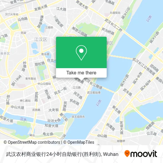 武汉农村商业银行24小时自助银行(胜利街) map
