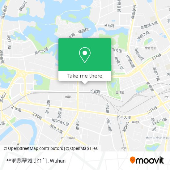 华润翡翠城-北1门 map