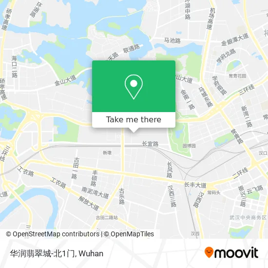 华润翡翠城-北1门 map