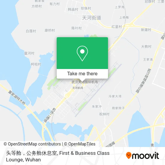 头等舱，公务舱休息室, First & Business Class Lounge map