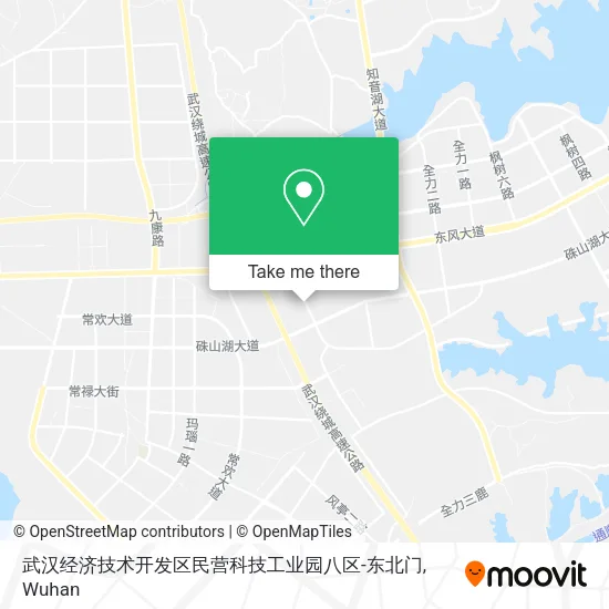 武汉经济技术开发区民营科技工业园八区-东北门 map