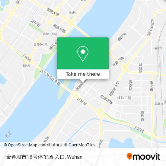 金色城市16号停车场-入口 map