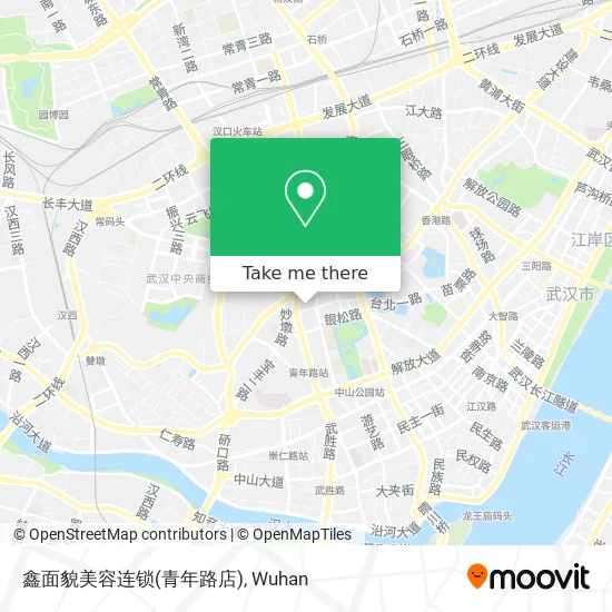 鑫面貌美容连锁(青年路店) map