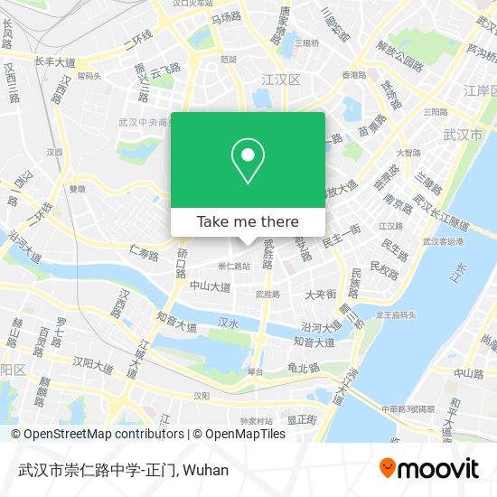 武汉市崇仁路中学-正门 map