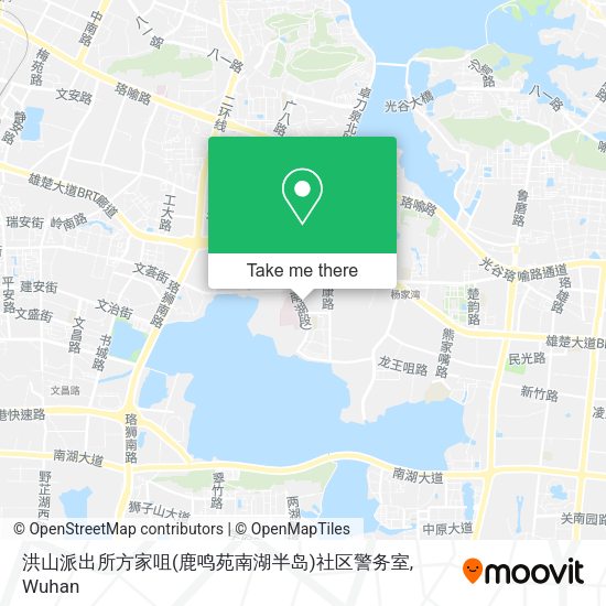 洪山派出所方家咀(鹿鸣苑南湖半岛)社区警务室 map