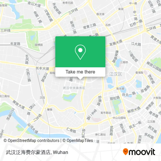 武汉泛海费尔蒙酒店 map