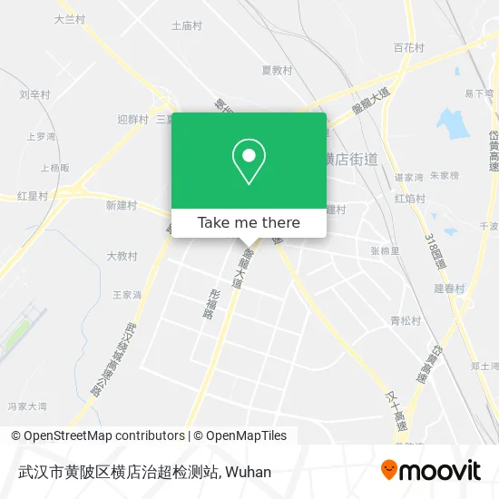 武汉市黄陂区横店治超检测站 map