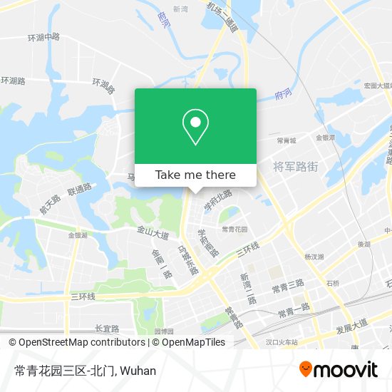 常青花园三区-北门 map