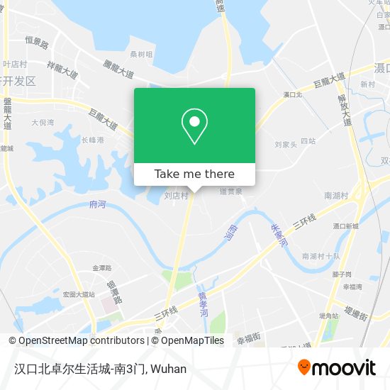 汉口北卓尔生活城-南3门 map