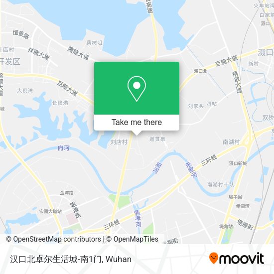 汉口北卓尔生活城-南1门 map