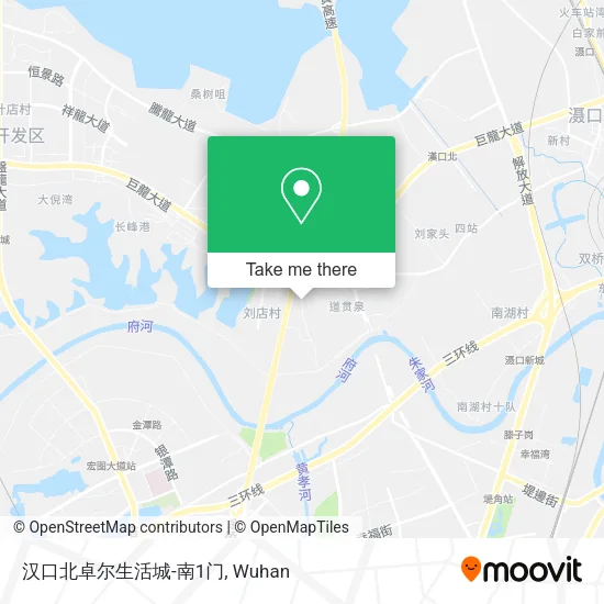 汉口北卓尔生活城-南1门 map