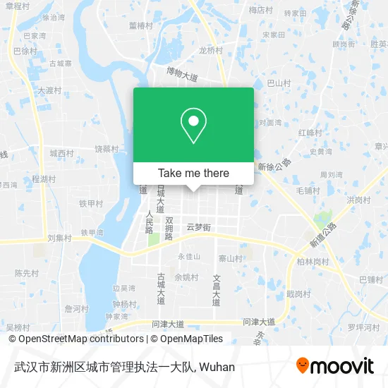 武汉市新洲区城市管理执法一大队 map