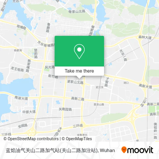 蓝焰油气关山二路加气站(关山二路加注站) map