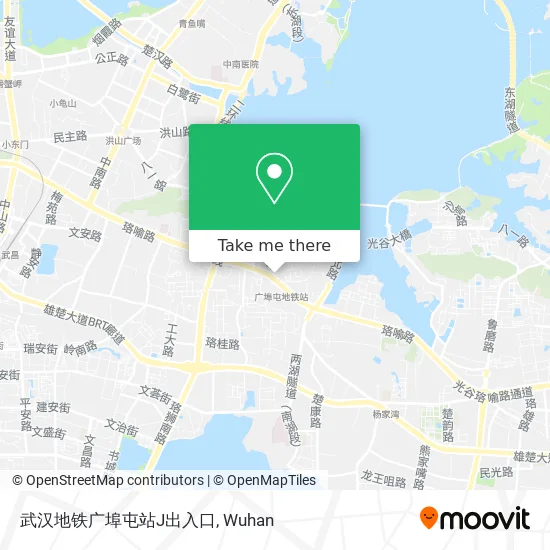 武汉地铁广埠屯站J出入口 map
