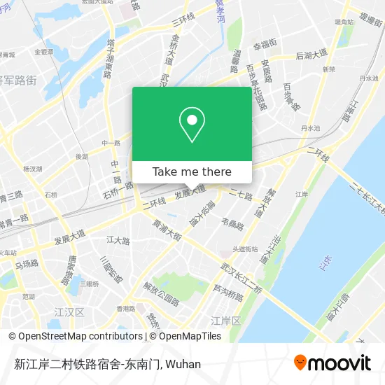 新江岸二村铁路宿舍-东南门 map