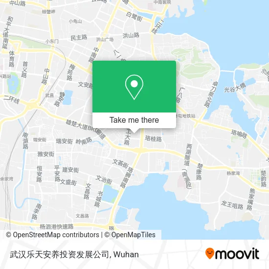 武汉乐天安养投资发展公司 map