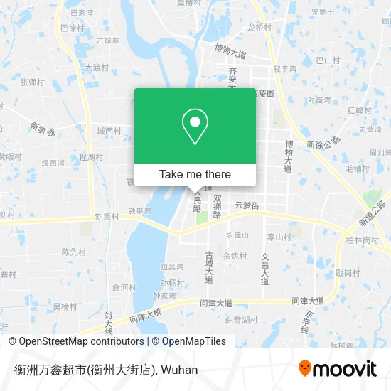 衡洲万鑫超市(衡州大街店) map