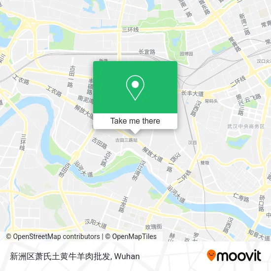 新洲区萧氏土黄牛羊肉批发 map