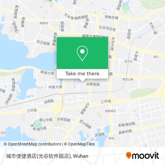 城市便捷酒店(光谷软件园店) map