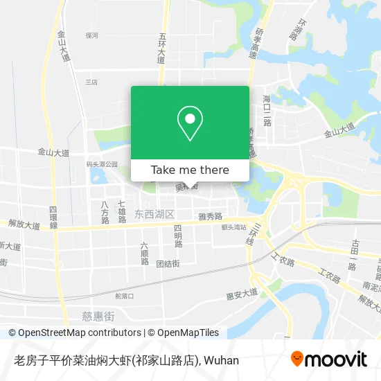 老房子平价菜油焖大虾(祁家山路店) map