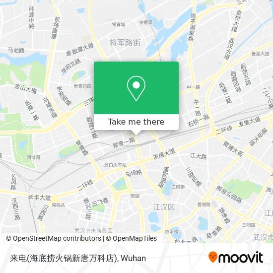 来电(海底捞火锅新唐万科店) map