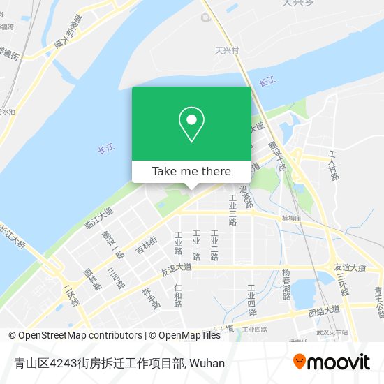 青山区4243街房拆迁工作项目部 map