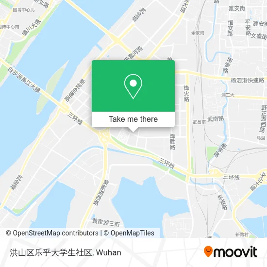 洪山区乐乎大学生社区 map