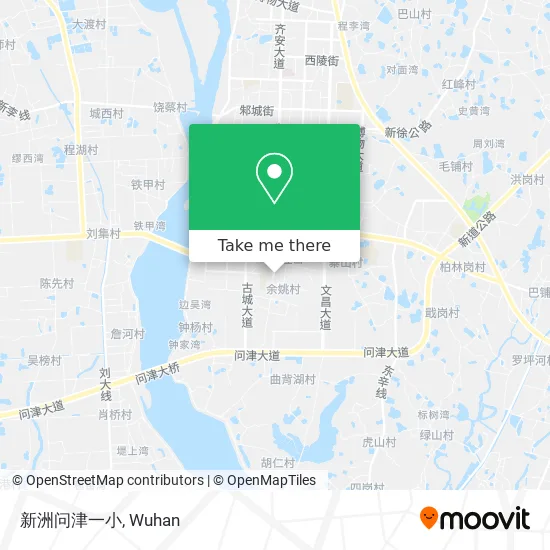 新洲问津一小 map