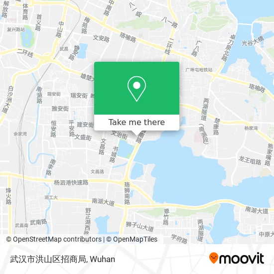 武汉市洪山区招商局 map