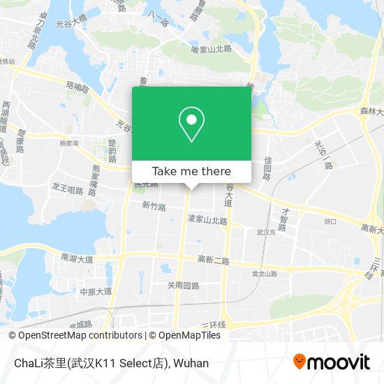 ChaLi茶里(武汉K11 Select店) map