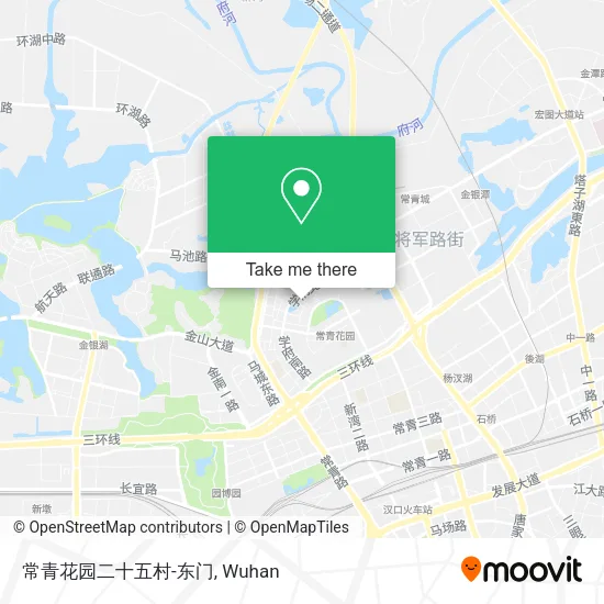 常青花园二十五村-东门 map