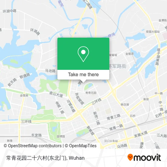 常青花园二十六村(东北门) map