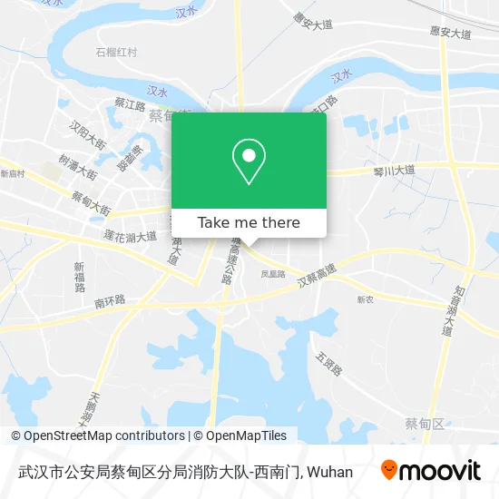 武汉市公安局蔡甸区分局消防大队-西南门 map