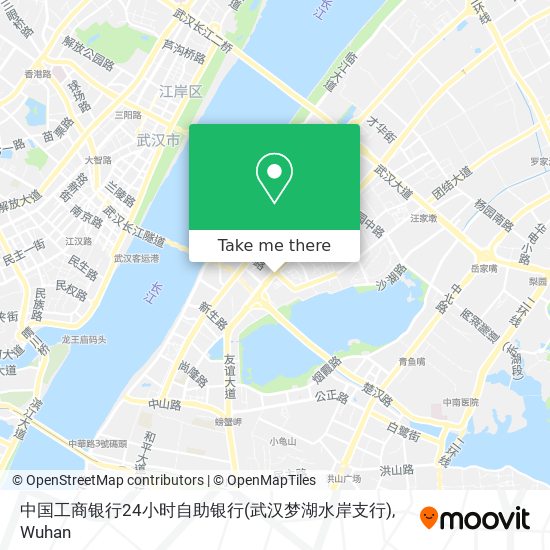 中国工商银行24小时自助银行(武汉梦湖水岸支行) map