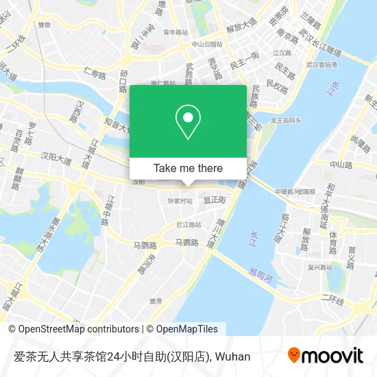 爱茶无人共享茶馆24小时自助(汉阳店) map