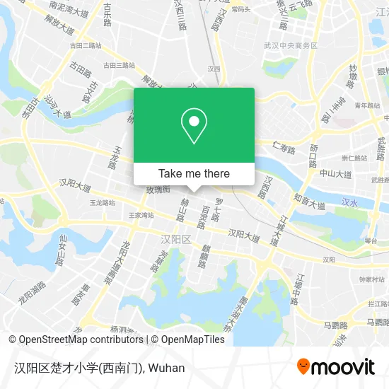 汉阳区楚才小学(西南门) map