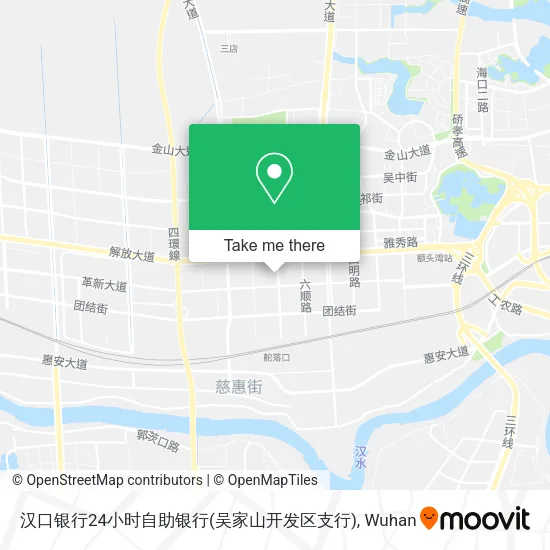 汉口银行24小时自助银行(吴家山开发区支行) map