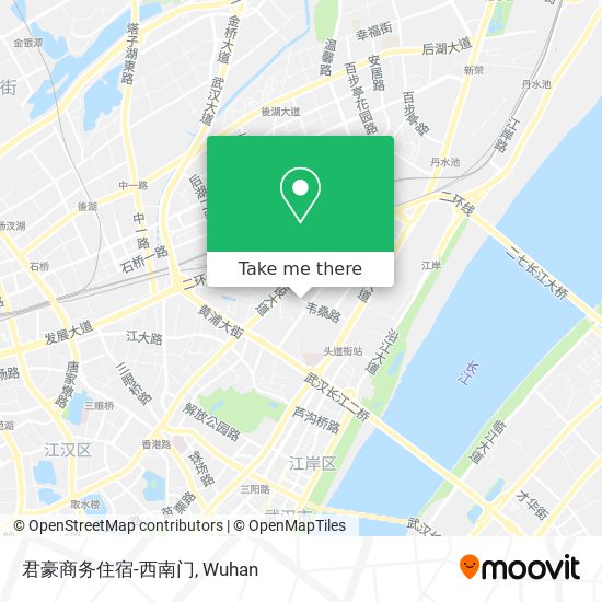 君豪商务住宿-西南门 map