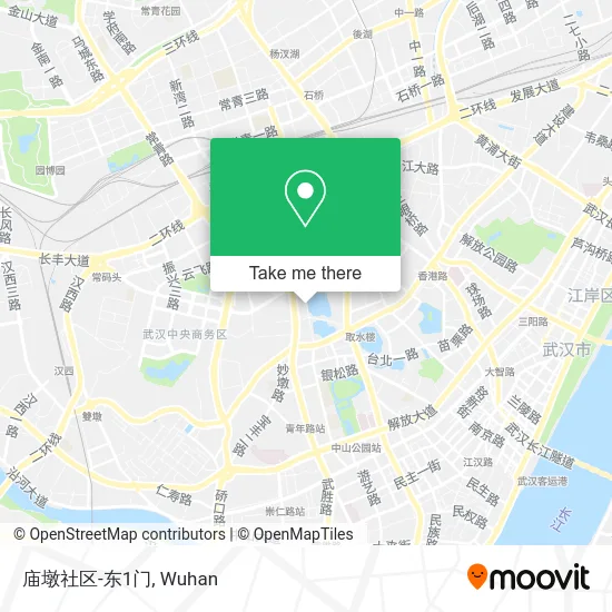 庙墩社区-东1门 map