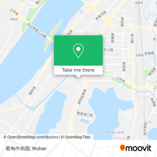蔡甸牛肉面 map