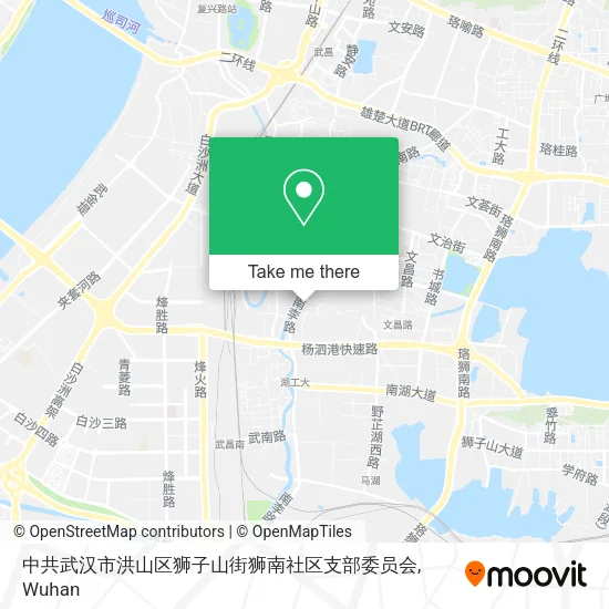 中共武汉市洪山区狮子山街狮南社区支部委员会 map