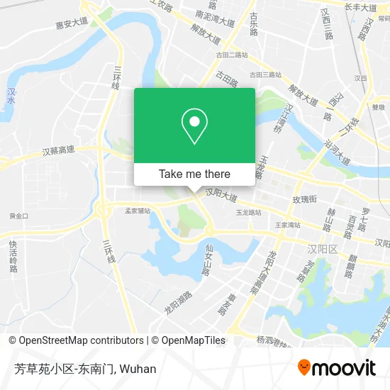 芳草苑小区-东南门 map