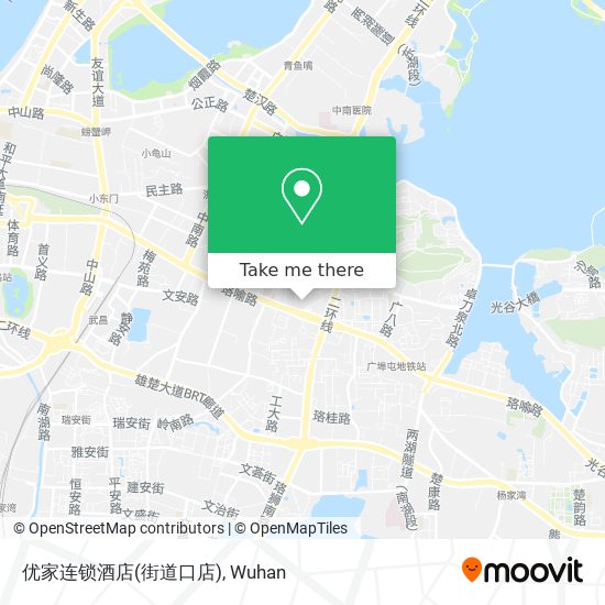 优家连锁酒店(街道口店) map