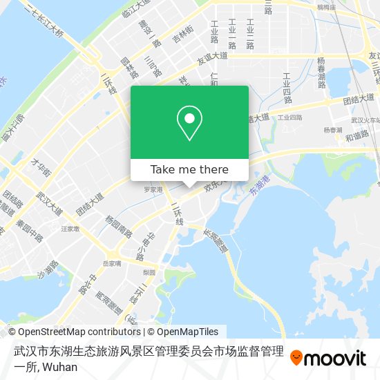 武汉市东湖生态旅游风景区管理委员会市场监督管理一所 map