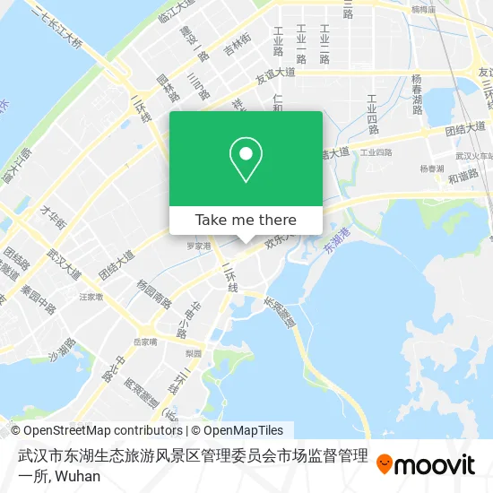 武汉市东湖生态旅游风景区管理委员会市场监督管理一所 map