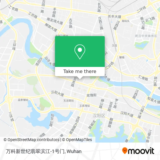 万科新世纪翡翠滨江-1号门 map