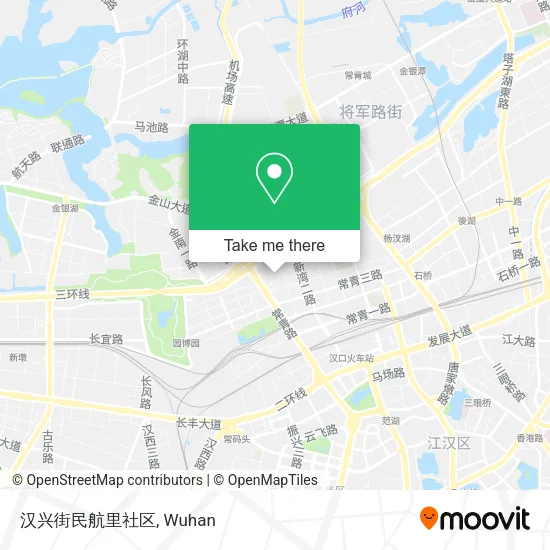 汉兴街民航里社区 map