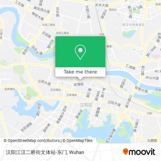 汉阳江汉二桥街文体站-东门 map