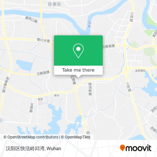 汉阳区快活岭邱湾 map