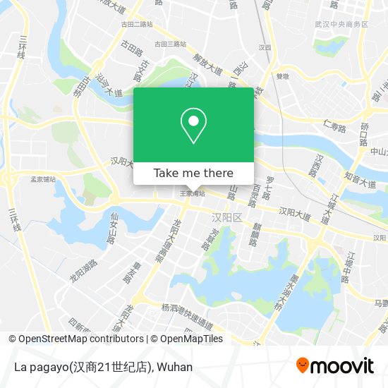 La pagayo(汉商21世纪店) map